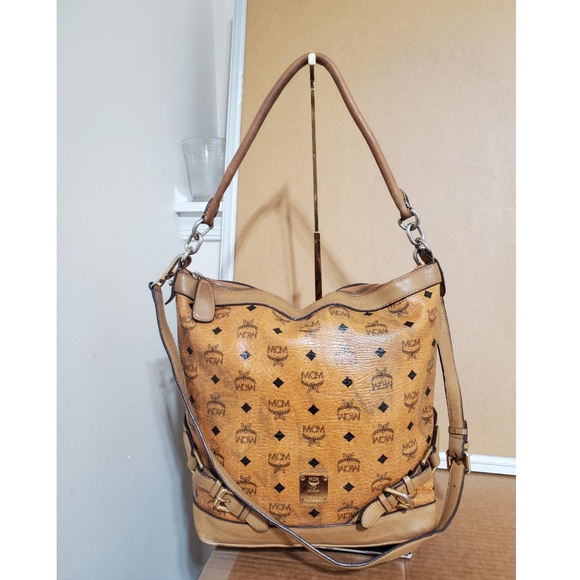 MCM Handbags - MCM Klara Visetos Cognac Bag